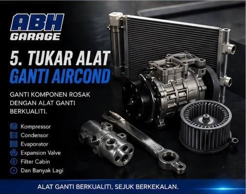 Tukar Alat Ganti Aircond